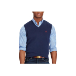 Polo Ralph Lauren Logo Tikitud &Uuml;hev&auml;rviline V-kaelusega Kampsunvest Meeste Vestid Tumesinine 710548521-002 L gray