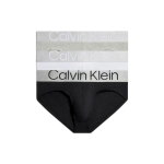 Calvin Klein Kirjadega Madala V&ouml;&ouml;koht Prinditud Kolmnurkne Aluspesu 3 tk Meeste Aluspesu Must Valge Hall NB3129-AMPI M