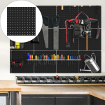 Pegboard Wall Organizer Tool Storage Easy to Install Office Peg Board Panel Organization for