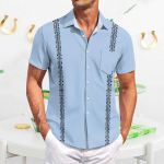 Meeste vabaaja l&uuml;hikeste varrukatega s&auml;rk, slim fit, stiilne meeste havai tr&uuml;kk XXL khaki