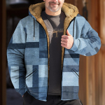 Meeste retroprinteriga jakk Meeste kevadine ja s&uuml;gisene vabaaja trendi lukuga kapuutsiga jakk XXXL