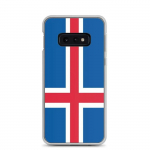 Coque T&eacute;l&eacute;phone &ndash; Samsung &ndash; Galaxy S10e &ndash; Drapeau Islande &ndash; Souple &ndash; mitmev&auml;rviline