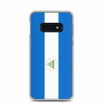 Coque T&eacute;l&eacute;phone &ndash; Samsung &ndash; Galaxy S21 &ndash; Drapeau Nicaragua &ndash; Supp &ndash; Mitmev&auml;rviline