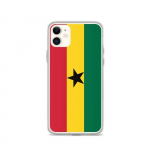 Coque pour iPhone &ndash; PIXELFORMA &ndash; iPhone 11 &ndash; Drapeau du Ghana &ndash; T&auml;ielik kaitse &ndash; kaasaegne