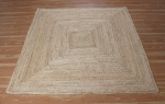 Džuudist Vaip 100% Looduslik Džuut puuvill Vaip K&auml;sit&ouml;&ouml;na Valmistatud Kahepoolne Ala Vaip moodne Vaip 60 cm x 60 cm (2x2feet) beež