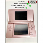 Nintendo DS Lite USG-001 (Metallikroosa ) Pliiatsiga konsooli t&ouml;&ouml; kontrollimine