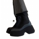 Uued Gooti Stiilis Seksikad Elegantsed Paksu Platvormiga Naiste Pahkluusaapad Suur Suurus 43 Mugavad Naiste Jalatsid Platvormkingad 37 must