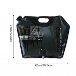 12L telkimisvee mahuti suure mahutavusega v&auml;livee&auml;mbriga kaasaskantav auto veepaak koos segistiga matkamiseks toiduvalmistamise piknikule