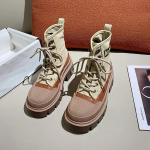 Naiste paksud platvormiga poolsaapad, moodsad, n&ouml;&ouml;riga n&ouml;&ouml;riga poolsaapad naistele 2024, paksu p&otilde;hjaga libisemiskindla platvormiga Botas2024 35