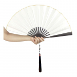 Alumiiniumisulamist ribid Tai Chi ventilaator Hiina stiil enesekaitse kahepoolne kunst kokkupandav k&auml;si ventilaator klassikaline mehelikkus metallist ventilaator