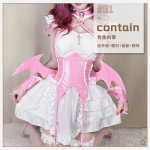 Halloweeni kost&uuml;&uuml;m Roosa teenrit&uuml;druku kost&uuml;&uuml;m Seksikas kuradi teenrit&uuml;druku vorm Seksikas nahkhiire kost&uuml;&uuml;m Cosplay One size