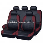 Piiri&uuml;lene autokatte, tepitud rombimustriga, PU-nahk, kunstnahk, euro-ameerika stiil 2-piece set (Single front seat)