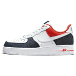 Nike Air Force 1 07 LX Valge Punane Denim Meeste Tossud Kesk&ouml;&ouml;sinine T&scaron;iili-punane DJ5174-100 44.5