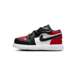 Air Jordan 1 Low ALT TD Bred Toe Beebi tossud Gym-Red Valge Must CI3436-612 23.5