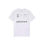 Nike Sportswear Swoosh L&uuml;hikeste Varrukatega T-s&auml;rk Meeste Topid Valge CV5893-100 S