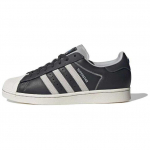 Adidas Superstar S&uuml;sinikhall Kontrast&otilde;mblusega Unisex Tossud Must Pilvevalge Hall-Kaks IF1780 41⅓