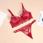 Prantsuse Seksikas Pesukomplekt Naistele Seksikas Push-up Rinnahoidja Puhas Pits V&auml;ltiv Rinnahoidja Hingavad P&uuml;ksikud S