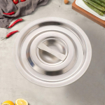 Casserole Lid Round Cover Kitchen Utensil with Polished Surface Easy to Clean Suitable for 17cm