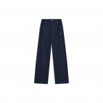 Li Ning Spordielustiili seeria &Uuml;hev&auml;rvilised sirge s&auml;&auml;rega pestud teksap&uuml;ksid Naiste teksap&uuml;ksid Tume-denim-sinine AJQT366-2 XXL