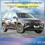 Hyundai Tucson/L Uksetihendi riba: Helikindel, tolmukindel m&uuml;rav&auml;henduslisand Tucson, Four Doors, Custom Fit, Integrated Forming
