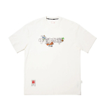 Li Ning X Henry Jones Kunstniku Koost&ouml;&ouml; Hingav Lillemustriga Vaba L&otilde;ikega &Uuml;mara Kaelusega T-s&auml;rk Unisex T-s&auml;rgid AHSV413-1 S