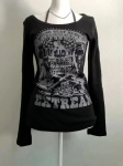 Must Letter Goth Seksikas gooti graafiline T-s&auml;rk Vintage naiste 90ndate riided Y2k Crop Top Streetwear T-s&auml;rgid Subculture Tees Punk S