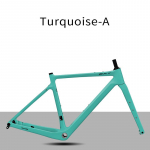 BXT-135 Gravelratta raam s&uuml;sinikkiust 700C/27.5er ketaspidur s&uuml;sinikkiust gravel jalgratta raamikomplekt BXT Turquoise Matte-58 t&uuml;rkiissinine