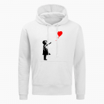 Moodsad pusa kapuutsiga Moodsad Baloon Girl Banksy dressipluus S&uuml;gis Isikup&auml;rane jope Vabaaja Hip Hop Meeste t&auml;navar&otilde;ivad Kapuutsiga pusad S