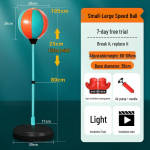 Multifunktsionaalne laste kiiruspoksi komplekt: Vertikaalne poksikott, t&auml;ispuhutav p&uuml;sti seisev kott ja kindad. 66
