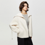 TATU Women's Versatile Wool Blend Long Sleeve Coat M