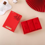 JingShuMian Women's Red Cotton Boxer Briefs - 3 Pack L