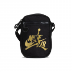 Jordan Pol&uuml;ester Mobiiltelefoni Kott &Otilde;lakott Crossbody Kott Mini Unisex Must Kuldne Logo Jordan 9A0314-429