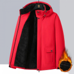 10XL 9XL Talvised Meeste Parkad Fliisist Veekindlad Soojad Suured Suurused 6XL 7XL 8XL &Uuml;lesuurusega Paksenenud Kapuutsiga Joped L&otilde;dvad Tuulejoped XXXL punane