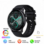 Uus nutikell naistele AMOLED-ekraan Alati kuvatav aeg NFC IP68 veekindel Spordik&otilde;ne Naiste nutikell Huawei Xiaomi Apple jaoks Silicone belt must