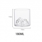 180ml Jaapani viskiklaas - Kuumuskindel borosilikaat, Elegantne m&auml;evaatega tumbler &scaron;oti, veini ja tee jaoks, Kodubaari klaasn&otilde;ud 180ml