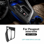 Peugeot 3008/5008 ICEV PHEV 2017 2018 2019 2020 2021 2022 2023 2024 jaoks Ehtne pehme s&uuml;sinikkiust kleebis Auto k&auml;igukasti paneel