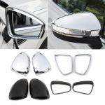 Volkswagen VW Tiguan MK2 2017 jaoks- v&auml;lise tahavaatepeegli kaitse kesta kate k&uuml;ljepeegli vihmavisiir A Chrome Color