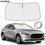 Mazda 3 jaoks 2022 2023 Esiklaasi P&auml;ikesekaitsekate Kokkupandav Blokeerib UV-kiired Hoiab Teie Auto Jahedamana