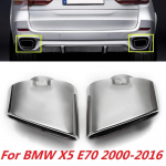 2 tk Roostevabast terasest Kroomitud Summuti Otsik Topeltotsaga BMW X5 E70 2000 2001 2002 2003 2004 2005 2006 2007 Kuni 2016