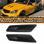 2X Kapoti &Otilde;huavad Mootorikate Auto V&auml;lisosad Mercedes Benz W204 C63 W205 W207 W212 W213 AMG Sedaan Kupee Auto Esiosa &Otilde;huava Glossy Black