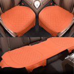 Forbell autopadi seemisnahast &uuml;li&otilde;huke perforeeritud hingav libisemisvastane autoistme kate k&otilde;ikidel aastaaegadel autoistme padi Beige 1 front ro
