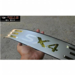 Car styling Stainless Steel Ultra-thin car Rear Bumper Protector Sill Trunk Tread Plate Trim for 2007-2013 Suzuki SX4 h&otilde;be