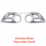 Car Upgrade ABS plastic Chrome Accessories Plated Fog Lamp Cover Trim Paste Style For Toyota Hilux Vigo 2012 2013 2014 2015 Chrome