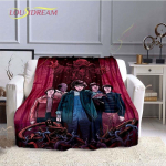 Stranger Things viskepleed t&auml;iskasvanutele, multifilmianime tekk, moekad lapitekid, kodu, kontor, vabaaja, laste kingitus, kodukaunistus 150x180cm