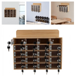 20 pesaga mobiiltelefonide hoiukapp lukudega T&auml;ispuit Akr&uuml;&uuml;l L&auml;bipaistev uks Seinale kinnitatav Klassiruumi Kontori Korraldaja United States