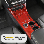 Water Cup Storage panel Trim Auto Accessories For Mercedes Benz CLA C117 GLA X156 Car Styling Central Control decoration Sticker punane