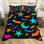 Halloweeni tekikott &Otilde;udne Nahkhiir Voodipesukomplekt &Uuml;he- v&otilde;i Kahekohaline Kummituste Festivali Tekikott Lastele Teismelistele Halloweeni &Ouml;&ouml;peo Kaunistus EU Single(135x200cm)