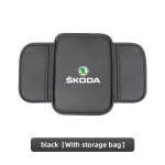 Nahast Autode K&auml;etoe Kasti Padi Keskne K&auml;etugi Panipaigatasku Kaitsekate Uuele Skoda Octavia Kodiaq Fabia Superb Karoq must