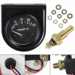 2-tollise 52 mm auto veetemperatuuri n&auml;idik 100-250℉ koos temperatuurianduri ja termomeetri komplektiga autole, veoautole, paadile