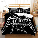 Casal Heavy Metal Band Aastaringsed Tekikatted Tekid Voodipesukomplektid Pehme Tekikate Ja Padjap&uuml;&uuml;rid &Uuml;he-/Kahekohaline/Queen/King AU Single(140*210cm)3pcs
